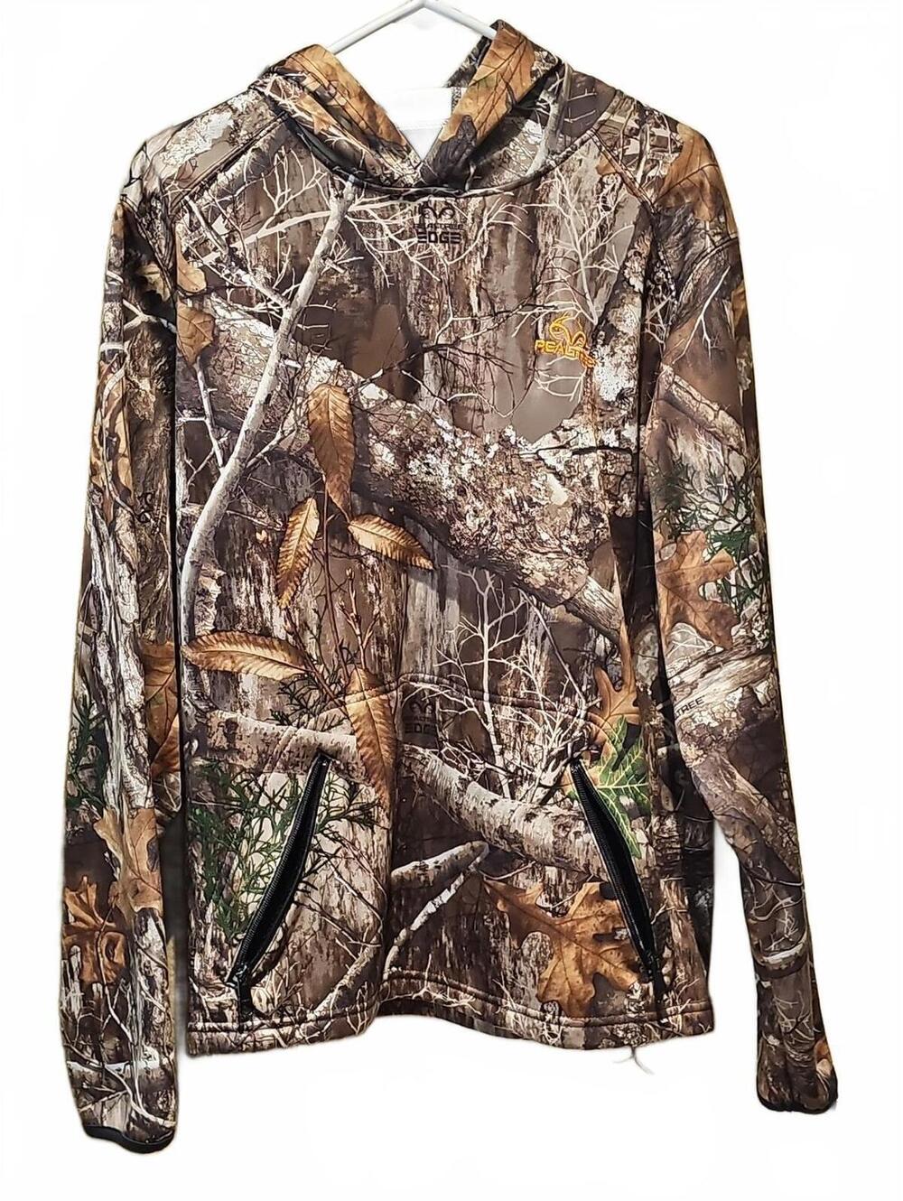 Realtree Edge camo hoodie With Built In Gaitor  men M